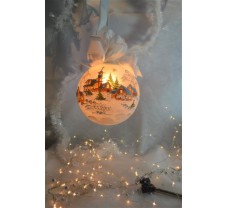 Kerstverlichting 15 cm wit